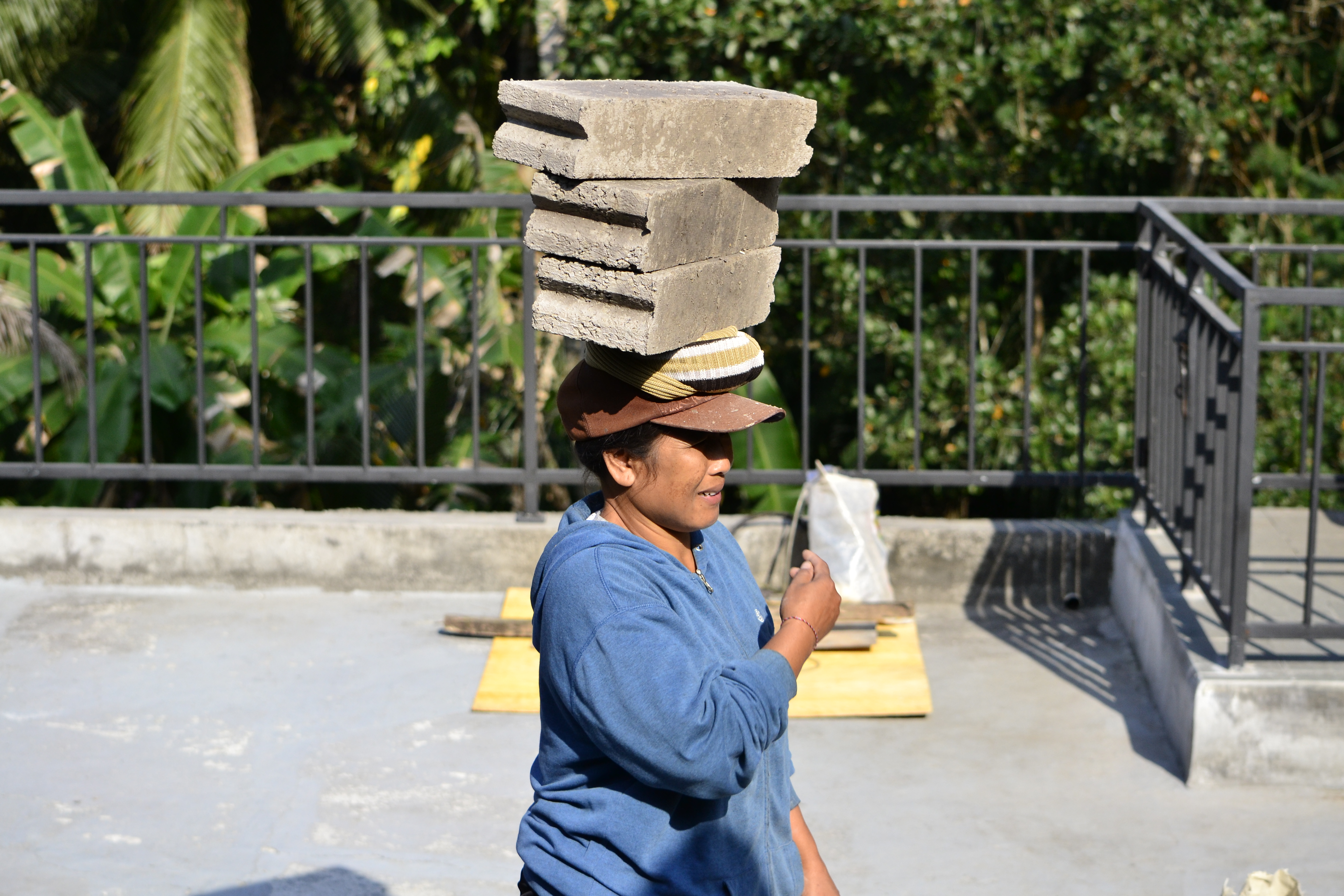 A builder lady in Bali